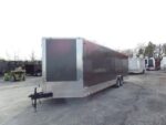 Enclosed 8.5x28 Med. Charcoal Equipment Trailer Storage - Image 2