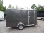 Enclosed Trailer 7' X 12' Single Axle 3500 lbs V-Nose  Storage - Image 6