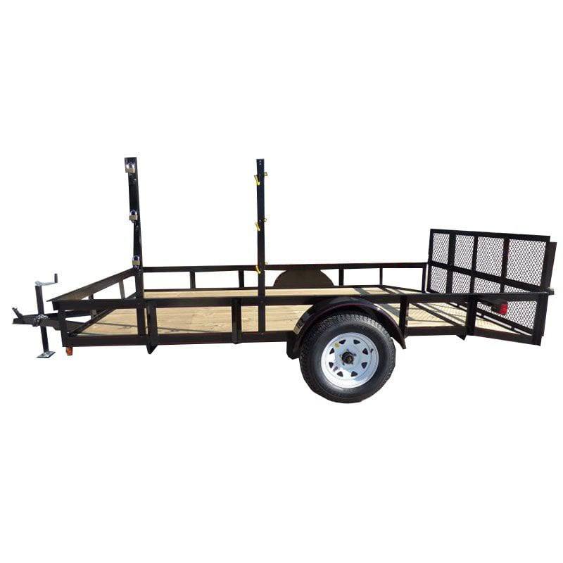 untitled-10_2.jpg Utility Trailer 6.4x12 with Trimmer Racks Dove Tail Gate - Image 1